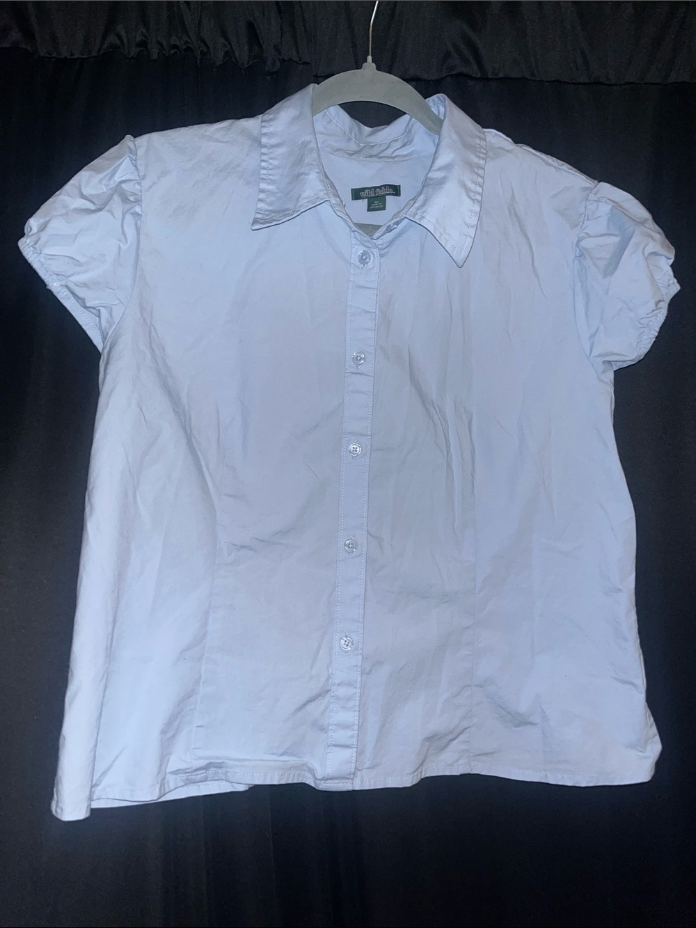 Light Blue Button-Front Shirt - Wild Fable